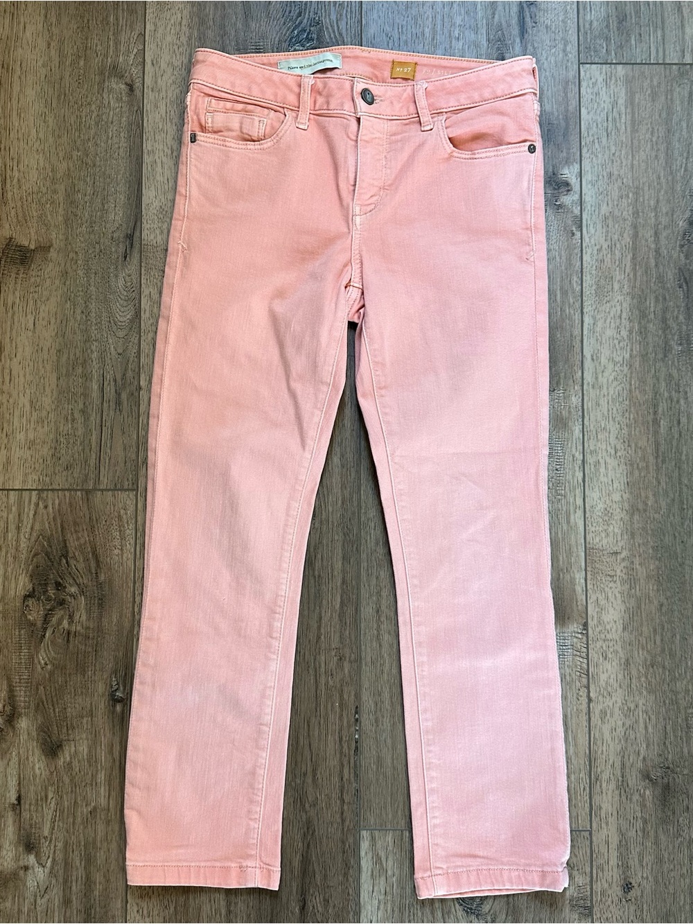 PILCRO Jeans,‎ Colored Denim, Peach, Straight Leg, Summer, Girly, Ankle, 27